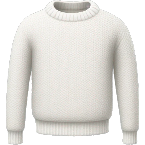 white sweater emoji