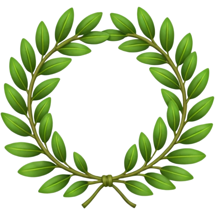 Create a laurel wreath for graduation in university emoji