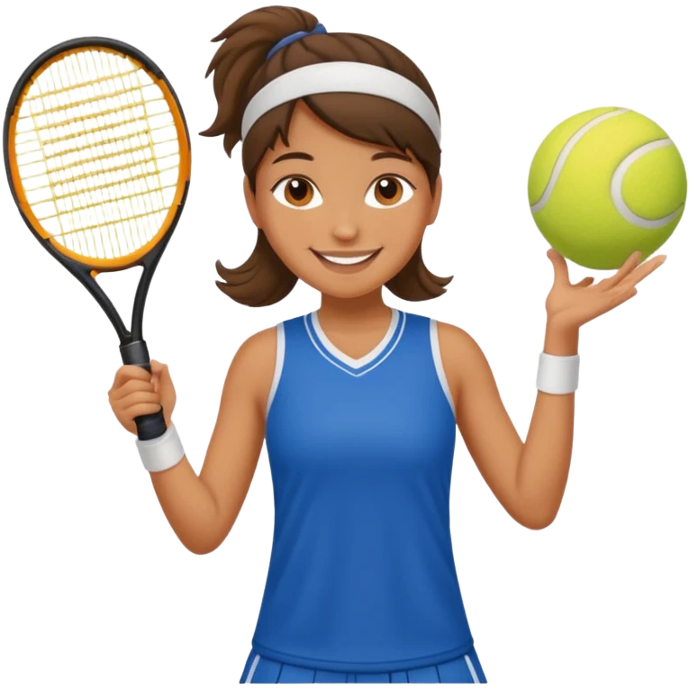 tennis girl jersey emoji