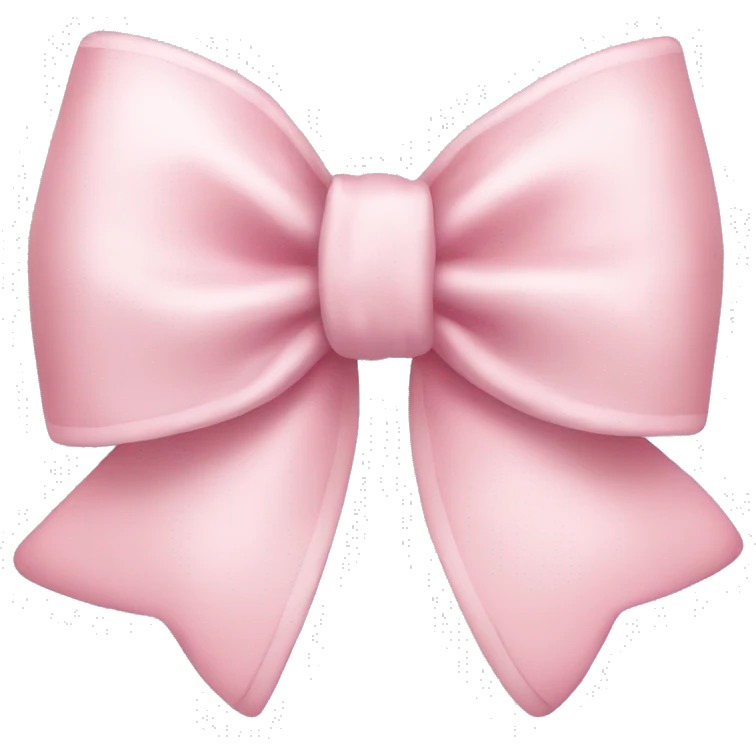 light pink bow emoji