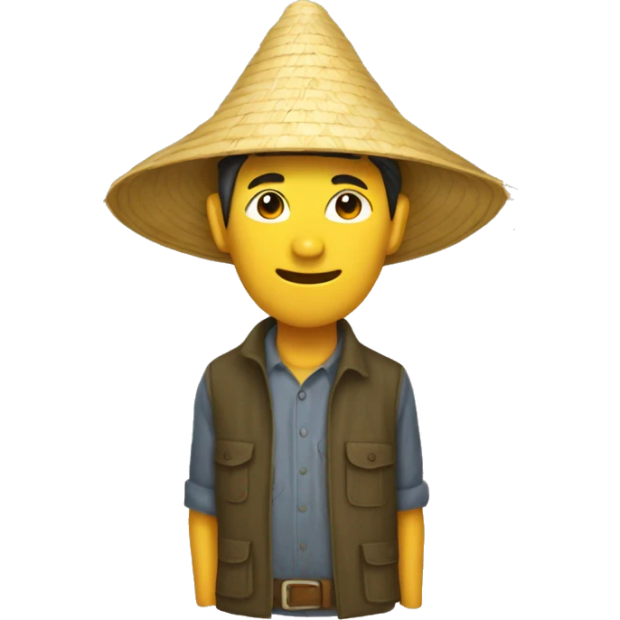 pointy vietnamese farmerhat emoji