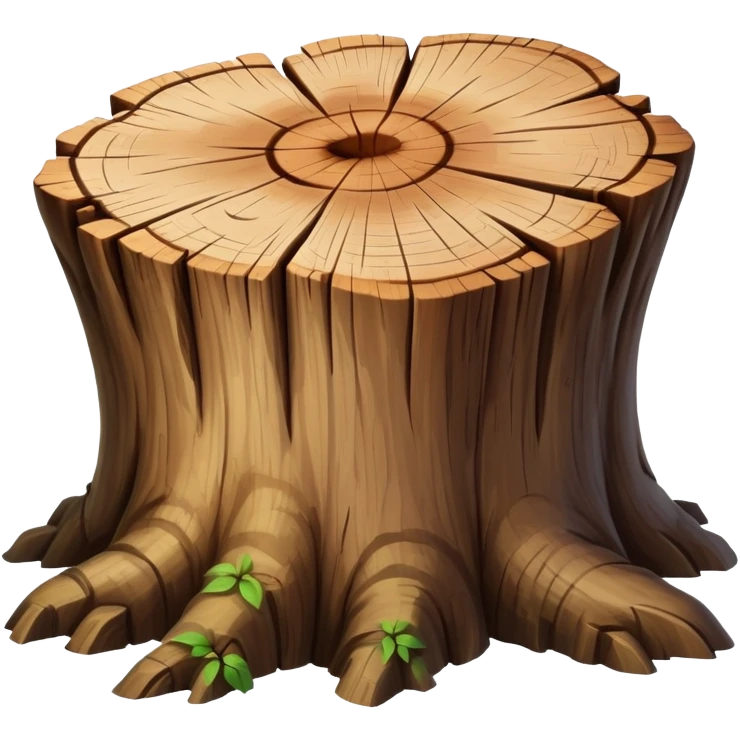 Tree stump emoji