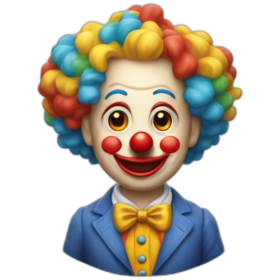 la perruque d'un clown emoji