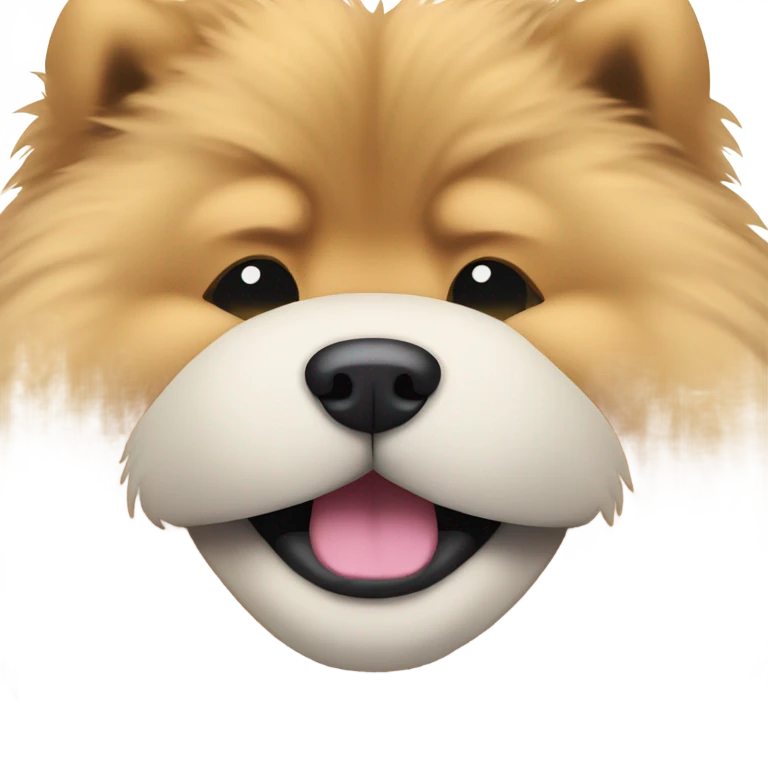 chow chow winking michivieously  emoji