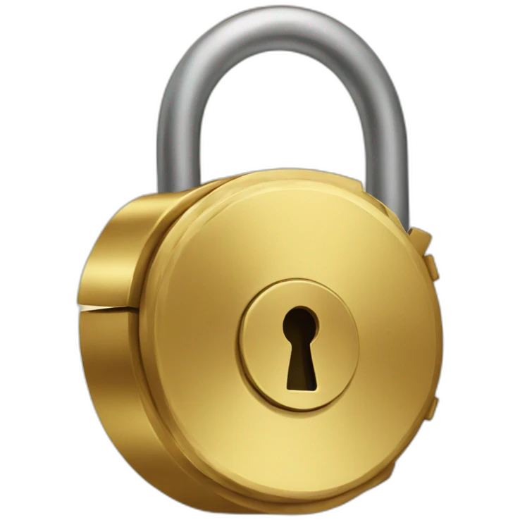 golden lock emoji