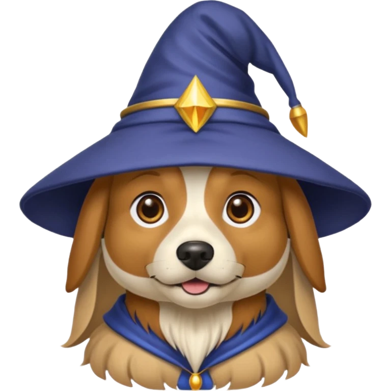 Dog wizard emoji