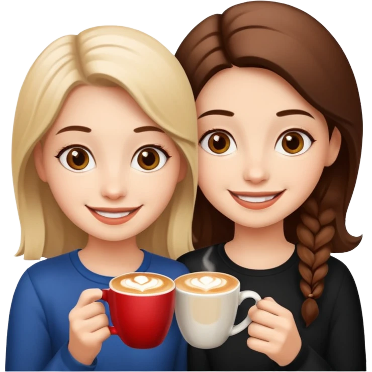 GIRLS WITH CAPPUCINO emoji
