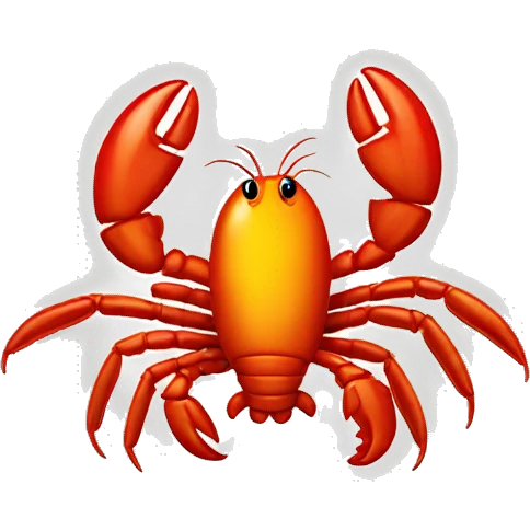 Lobster sun baking emoji