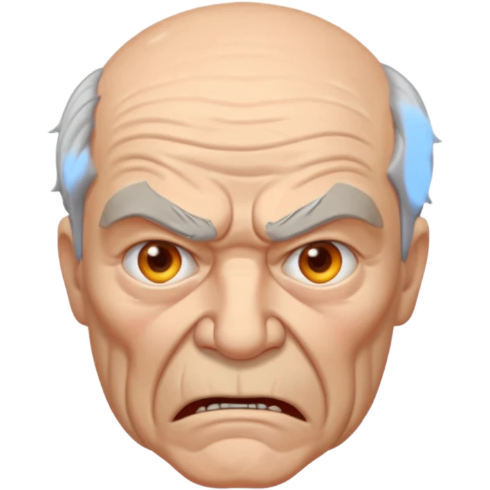 angry old man  emoji