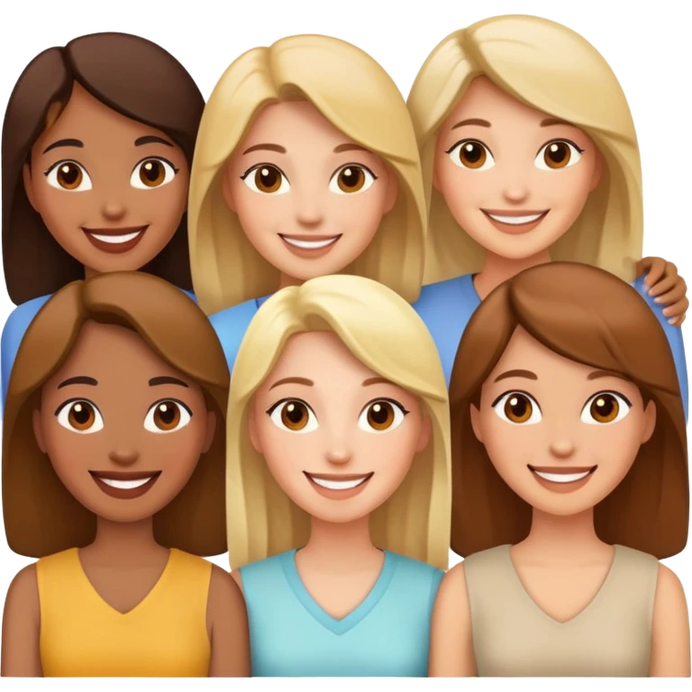Happy group of women emoji