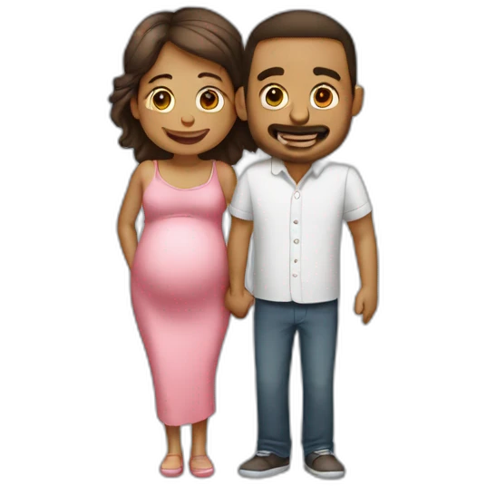 pareja embarazada  emoji