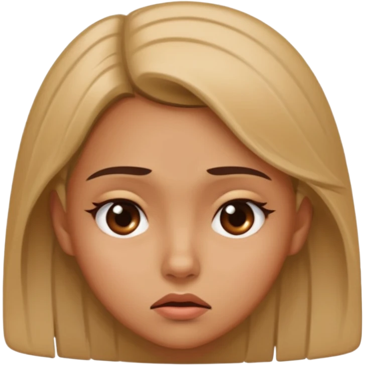 girl looking disgusted giving side eye  emoji