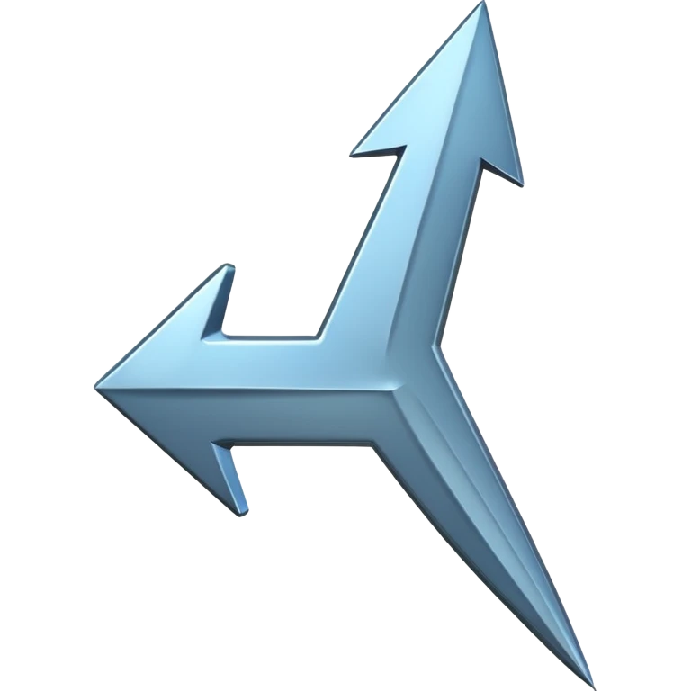 Flecha de metal hacia arriba  emoji