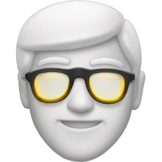Light up glasses  emoji
