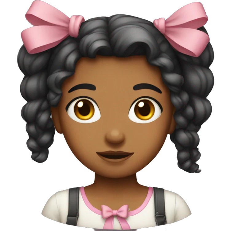 Girl with bow emoji