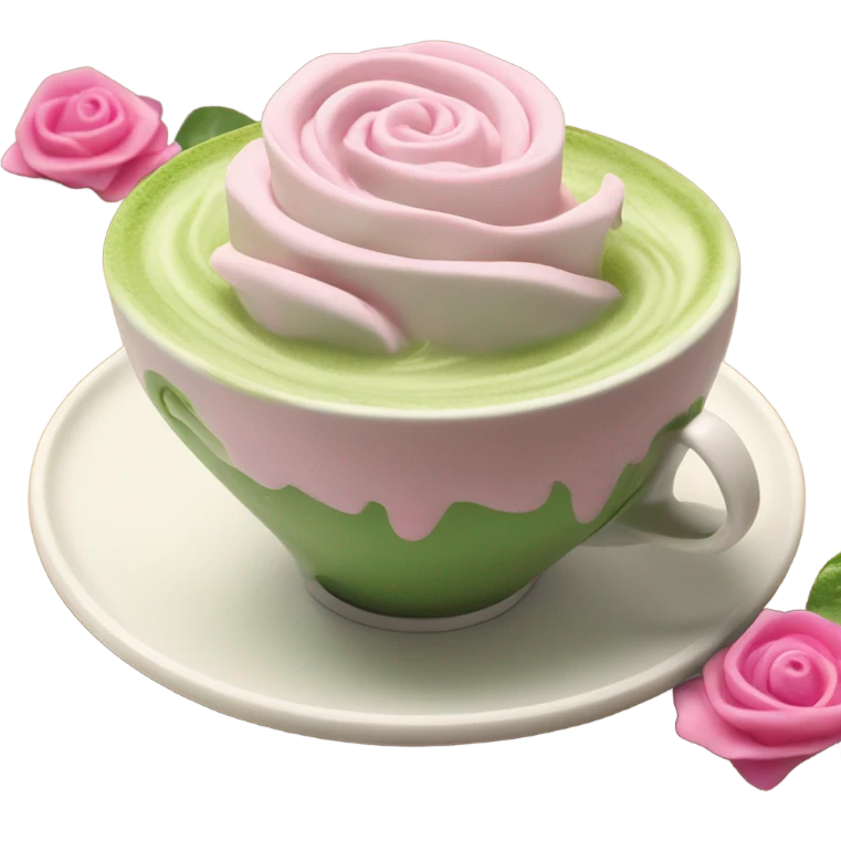 Matcha rosa emoji