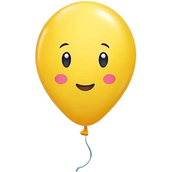 one yellow balloon emoji