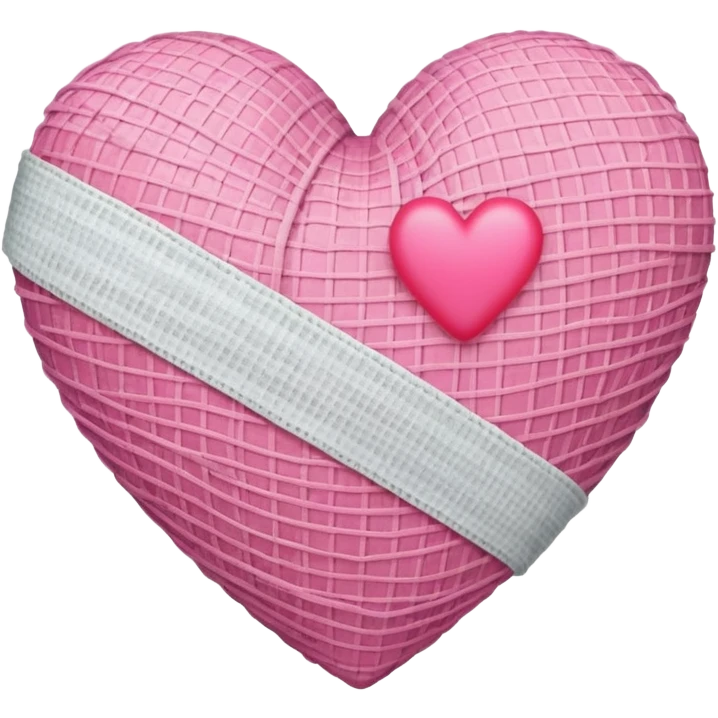 corazón vendado rosa  emoji