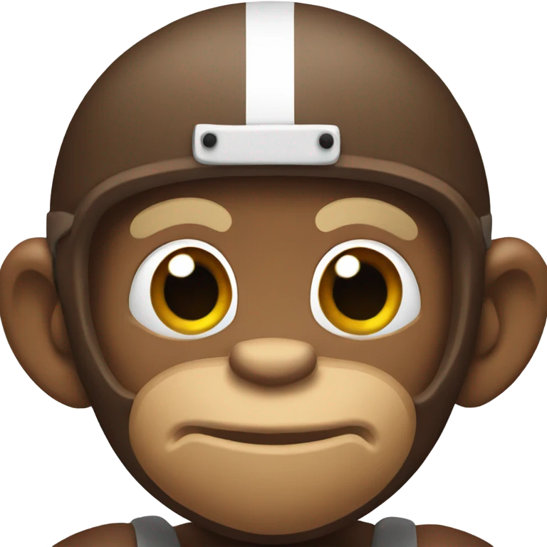 Monkey quarterback emoji