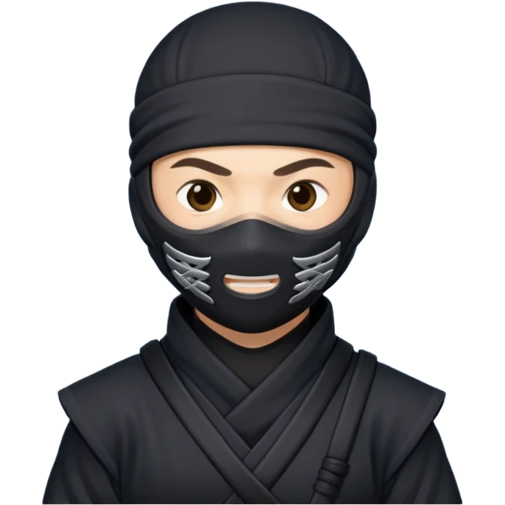 Ninja smile emoji