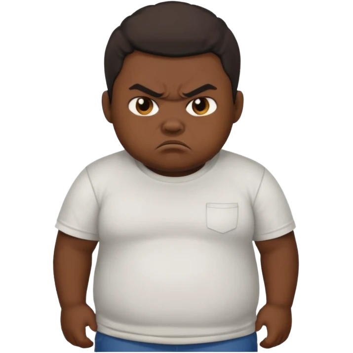 blacky boy heyab fat and angry  emoji
