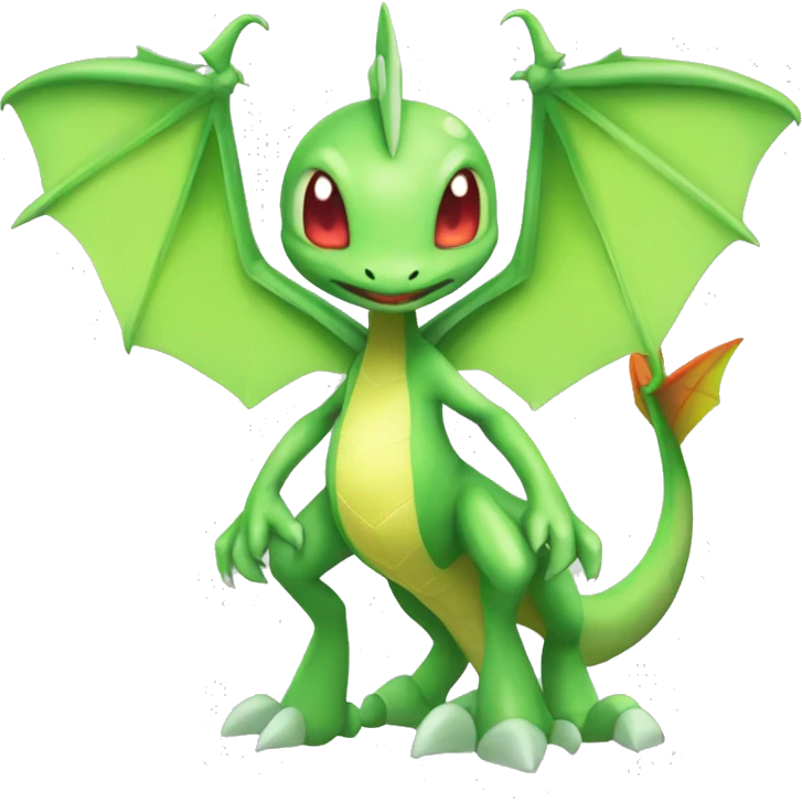 Full body shiny Flygon-Scyther-grovyle emoji