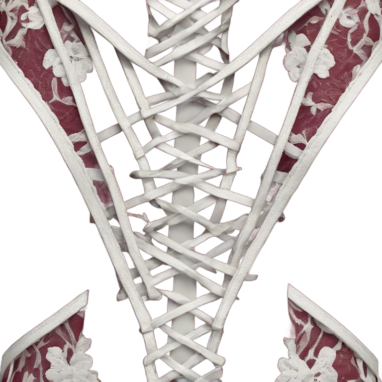 burgundy lace corset emoji