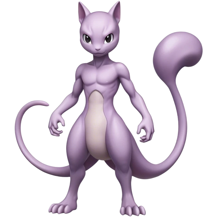 Mewtwo, full body, high quality emoji