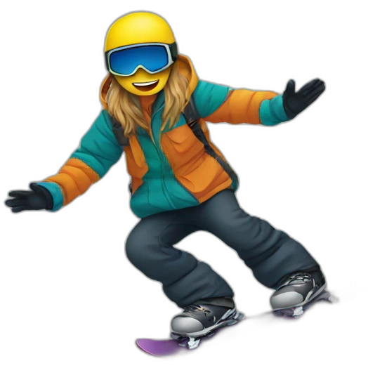 Snowboard emoji