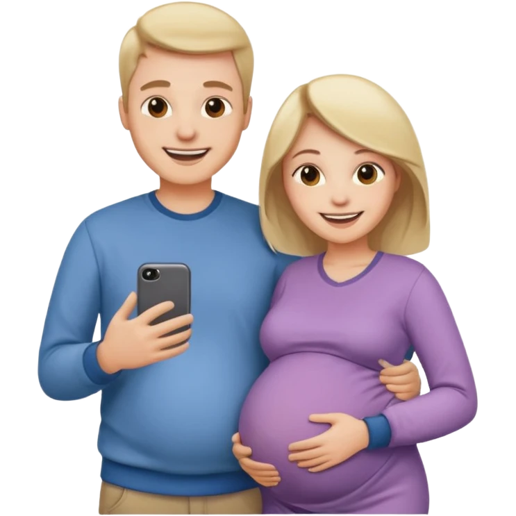 یک زن و شوهر که درحال بچه دار شدن هستن emoji