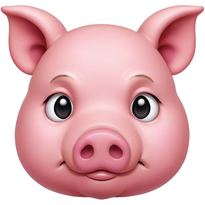 Sad pig emoji