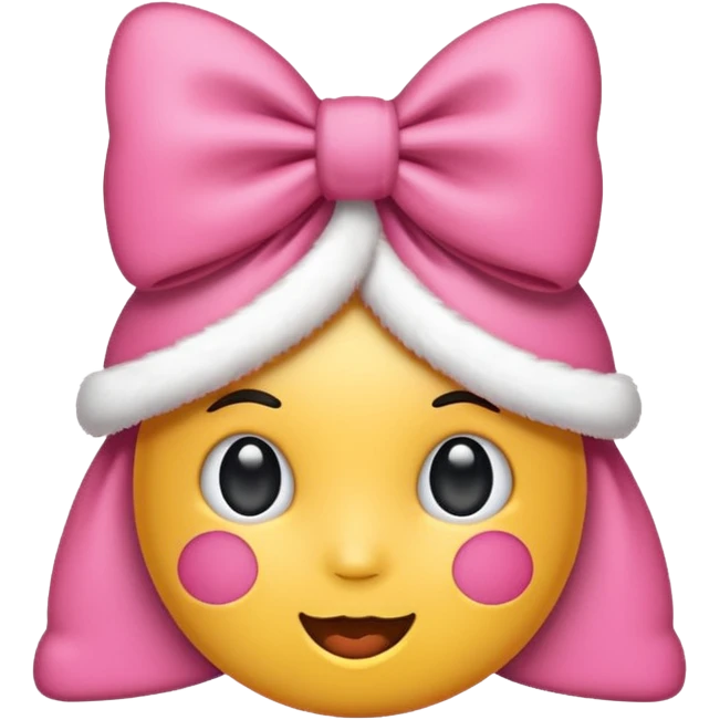 Cute christmas emoji pink and preppy emoji