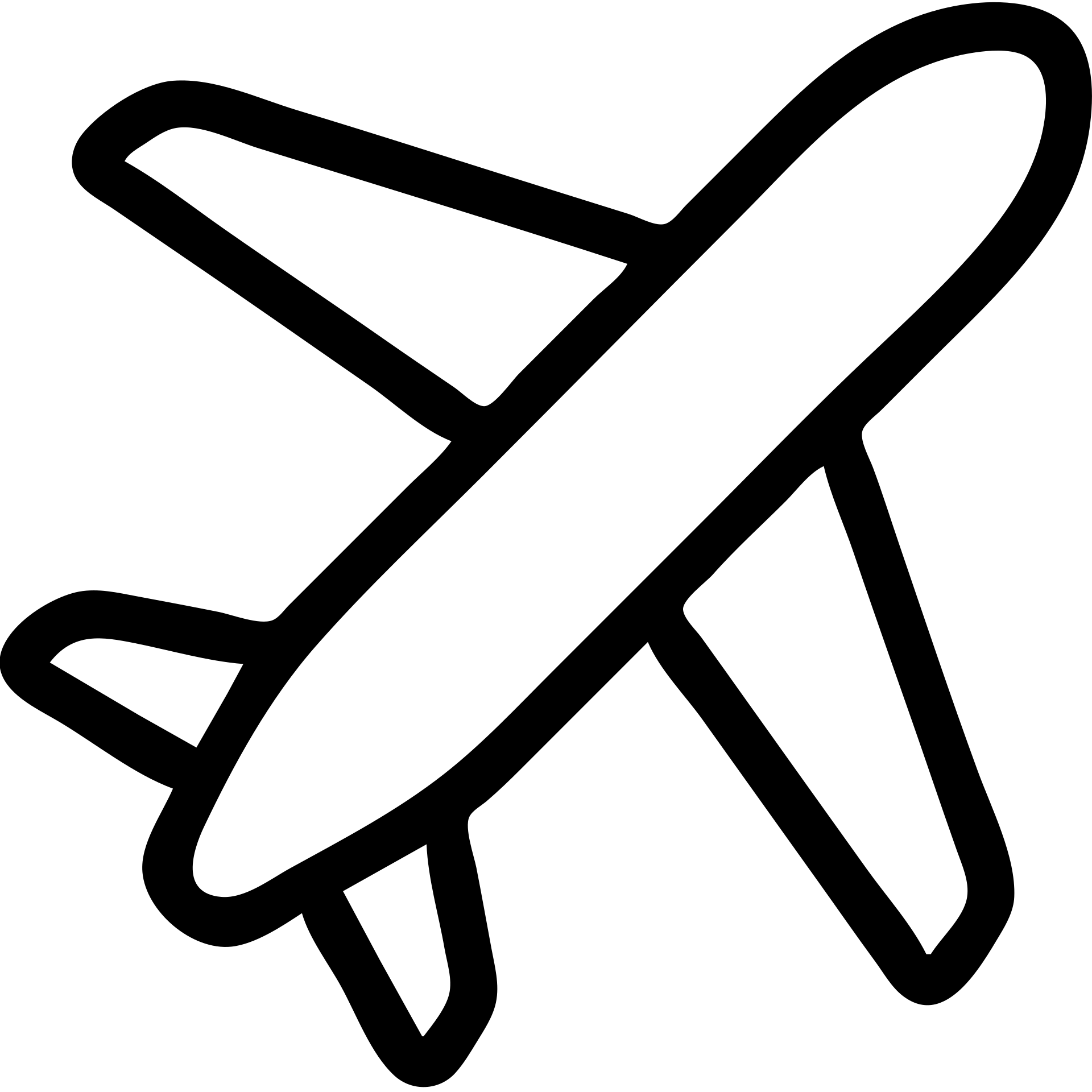 black outlined icon of an airplane, symbolizing travel emoji