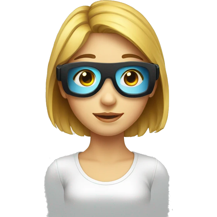 girl-Virtual-Reality-glass emoji