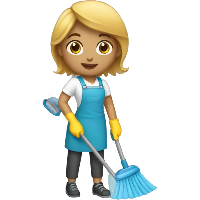cleaner woman emoji