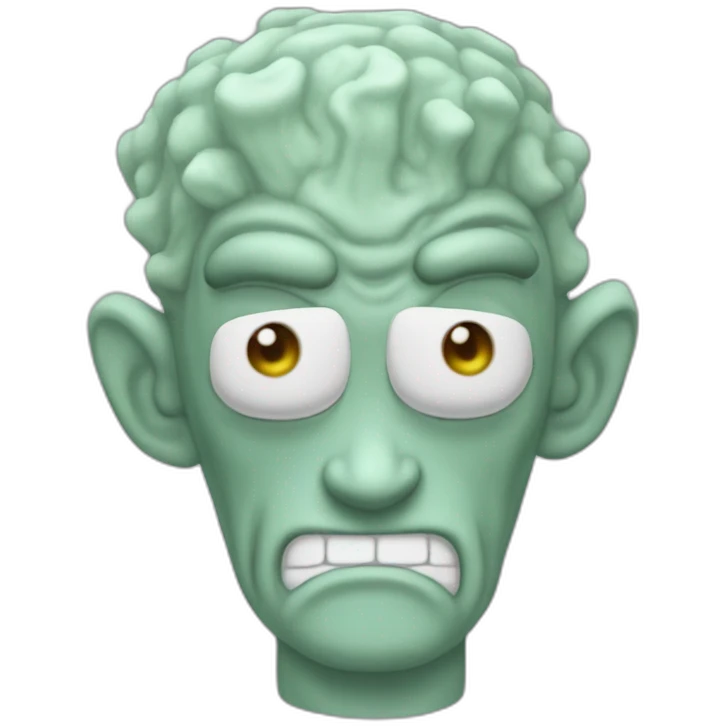 squidward super saiyan emoji