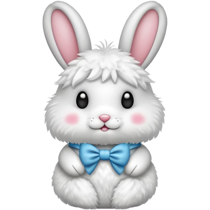 emoji rabbit wear the bowknot emoji