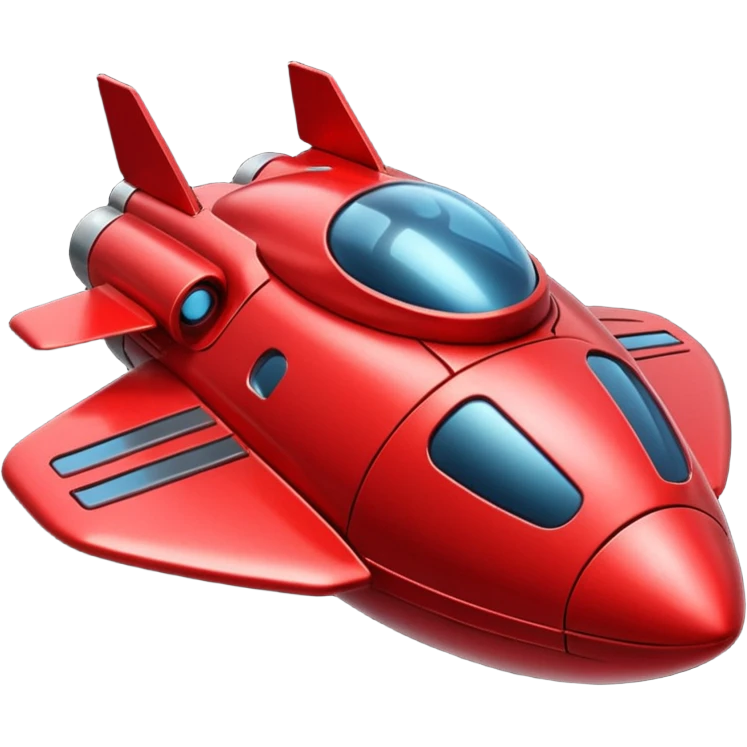 red spaceship emoji