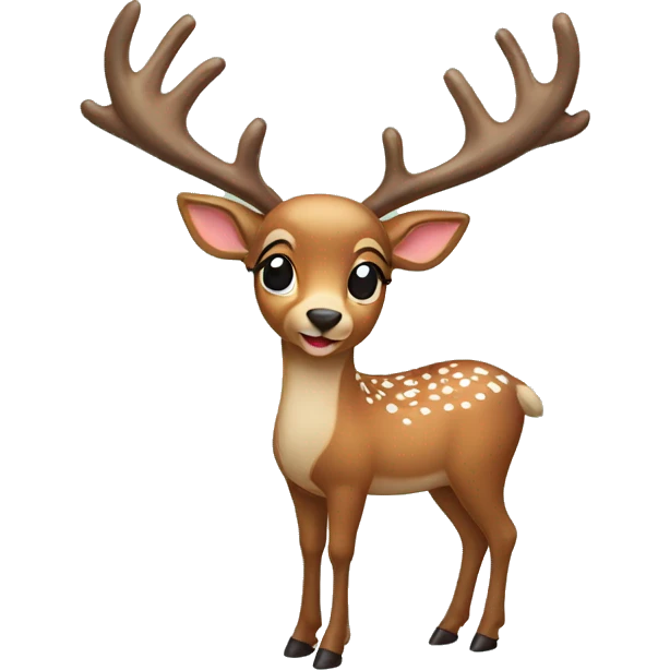 christmas deer emoji