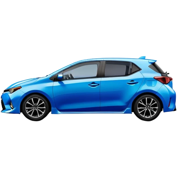 2016 Toyota Corolla Hatchback in blue emoji