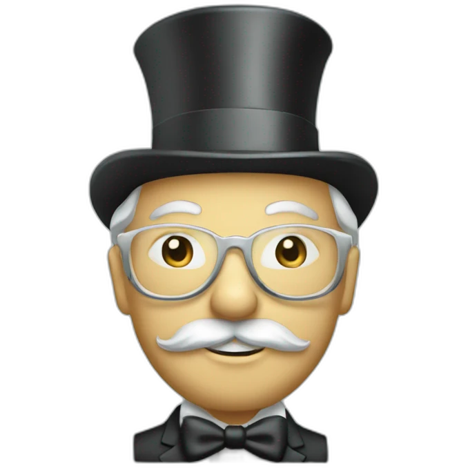 Monopoly player with card  emoji