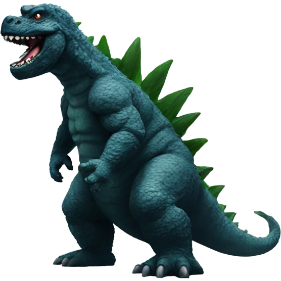Godzilla with a bbl emoji