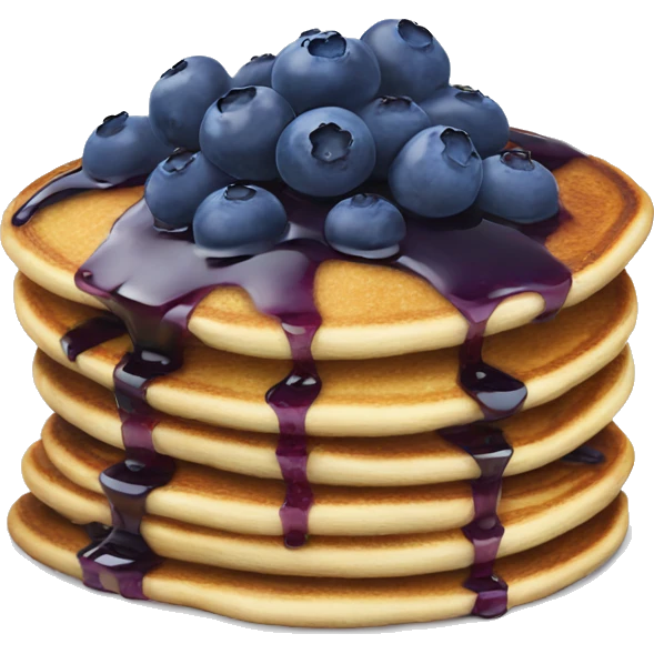 Blueberry pancakes  emoji