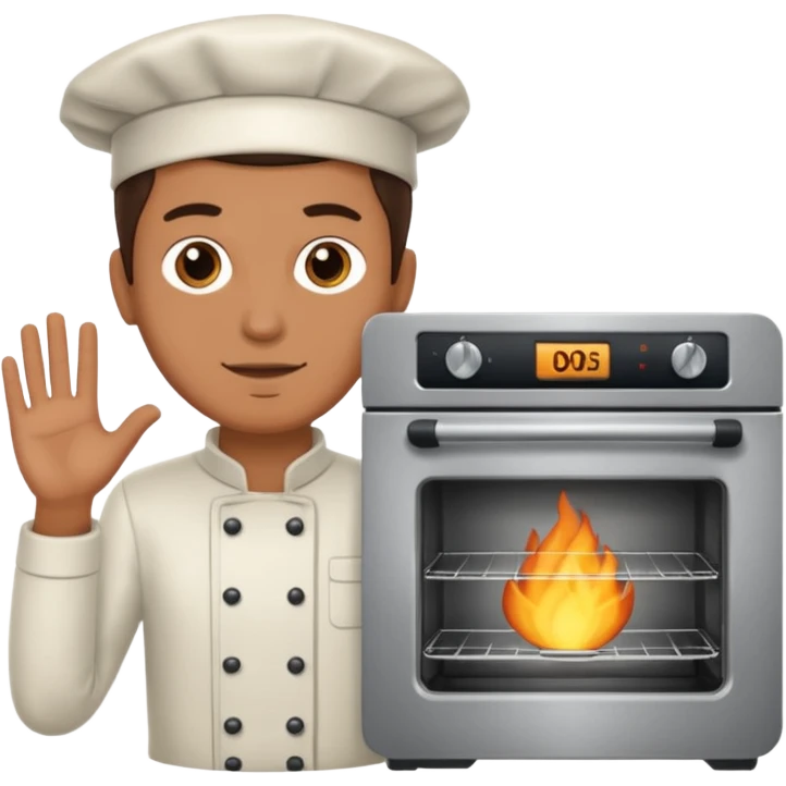 man holding Oven  emoji