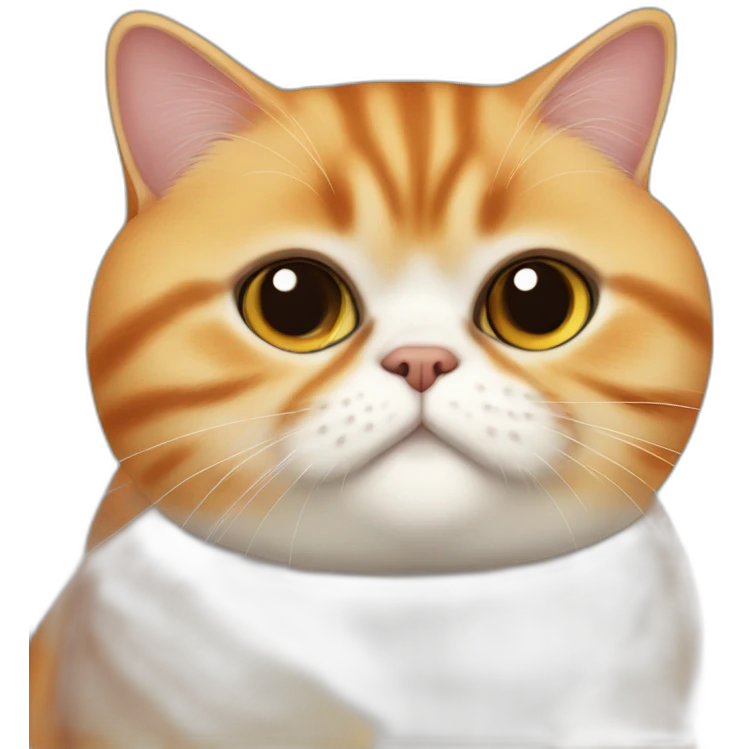 Exotic-shorthair-orange-cat emoji