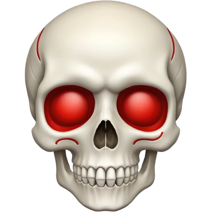 Skull With red border outline  emoji