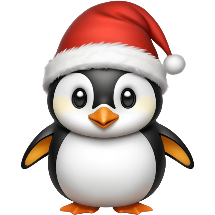 Christmas penguin emoji