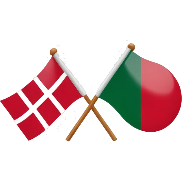 Denmark flag vs Bangladesh Flag emoji