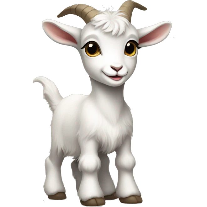 Baby goat wearing shoes emoji