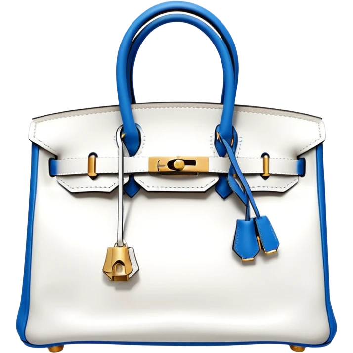 white hermes birkin bag emoji